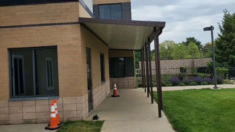 Commercial Canopy Building Side View