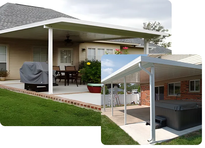 Home Patio Cover Overlapping Images